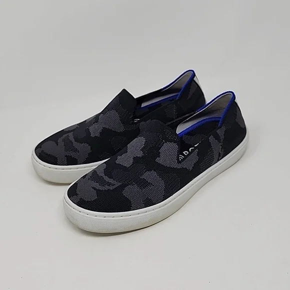 Rothy's Shoes Rothys Grey Camo Slip On Womens Sneakers Size